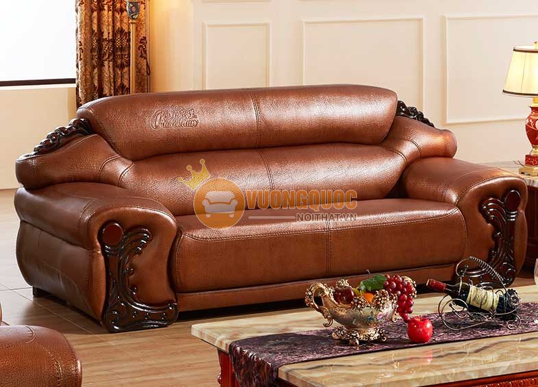 Sofa phòng khách tone màu nâu trầm ấm áp OLDL104